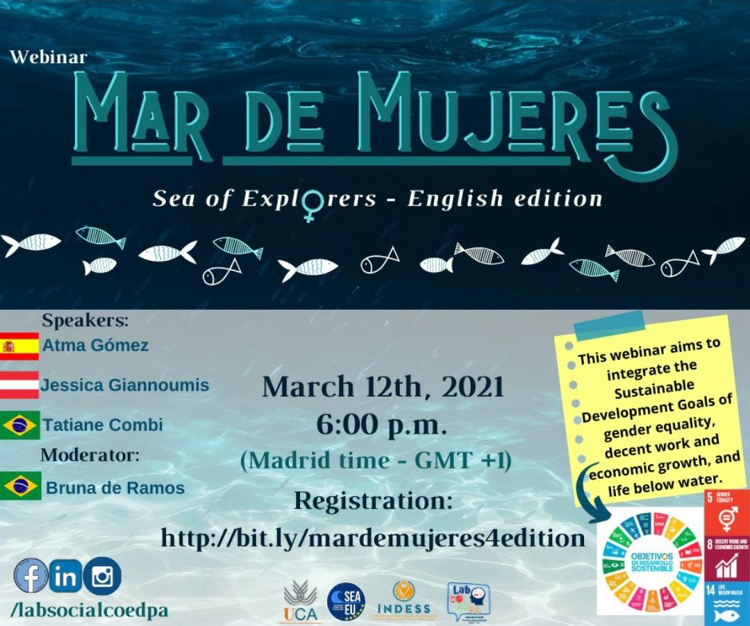 El INDESS celebra el Día Internacional de la Mujer con la Webinar Mar de Mujeres ‘Mar de Exploradoras