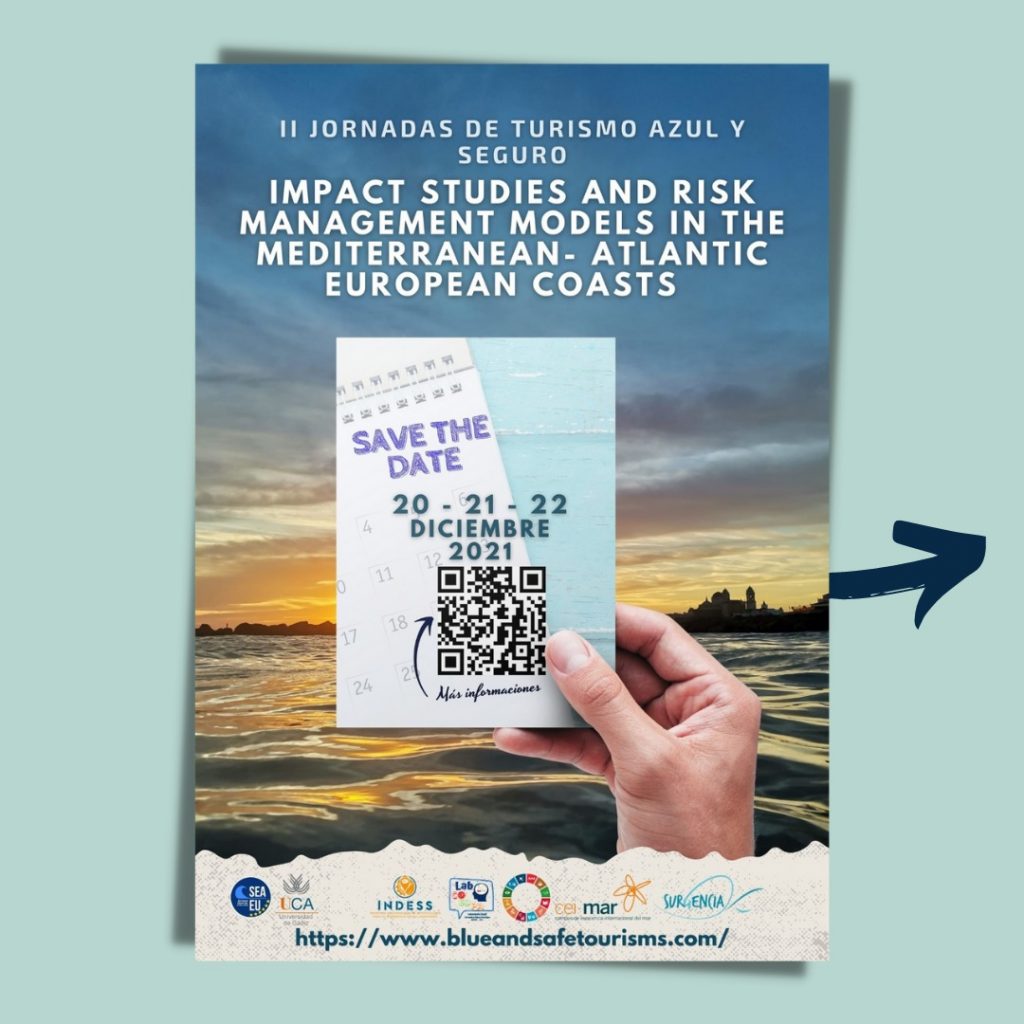 El INDESS organiza las II Jornadas Internacionales de Turismo Azul y Seguro que se celebrarán en línea del 20 al 22 de diciembre a través del Laboratorio Social COEDPA junto a Surgencia Up Welling